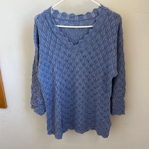 Oversized Cozy Blue Sweater